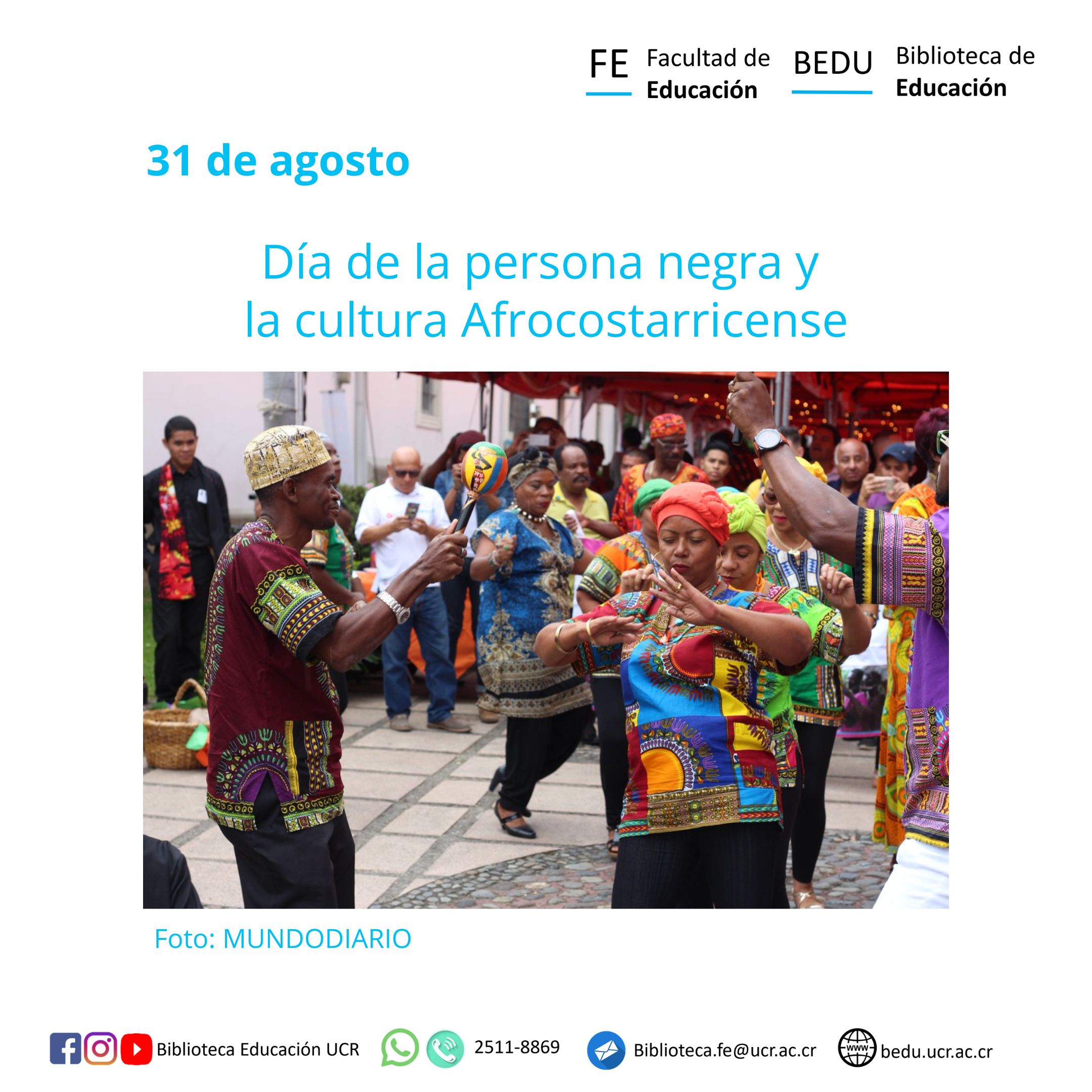 Día de la persona negra y la cultura Afrocostarricense